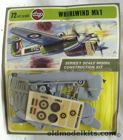 Airfix 1/72 Westland Whirlwind Mk 1 - Blister Pack, 01019-7 plastic model kit